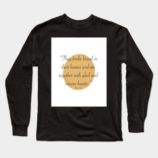 Bible verse Christian quote for thanksgiving Long Sleeve T-Shirt